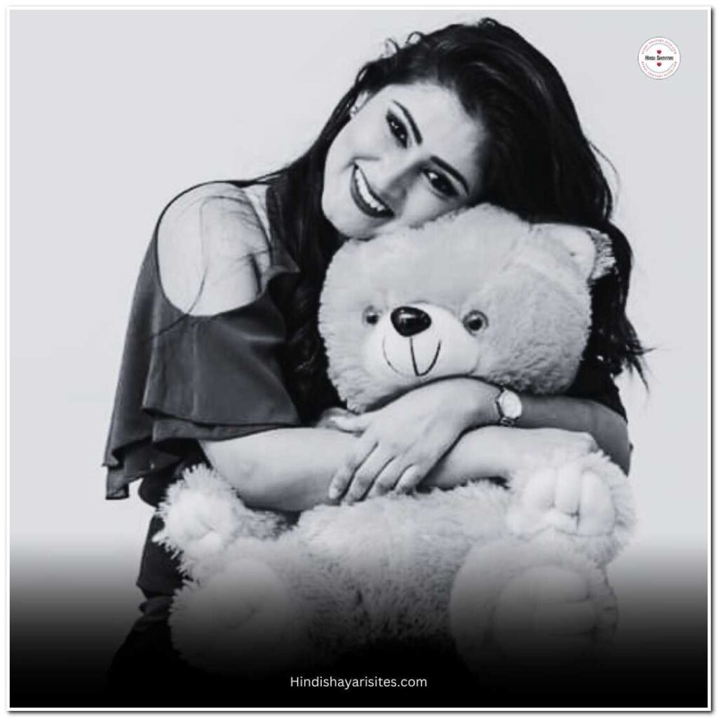 Cute Girl With Teddy Bear Profile Pic 2